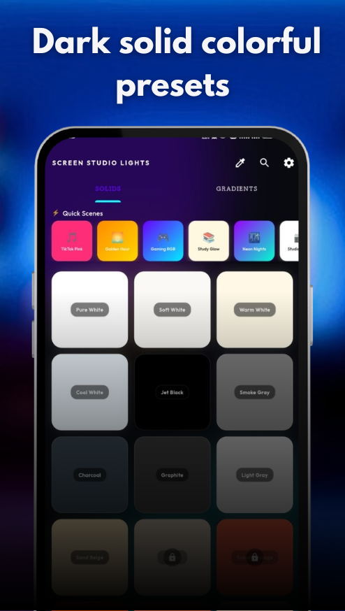 Studio Light UI Screen 4